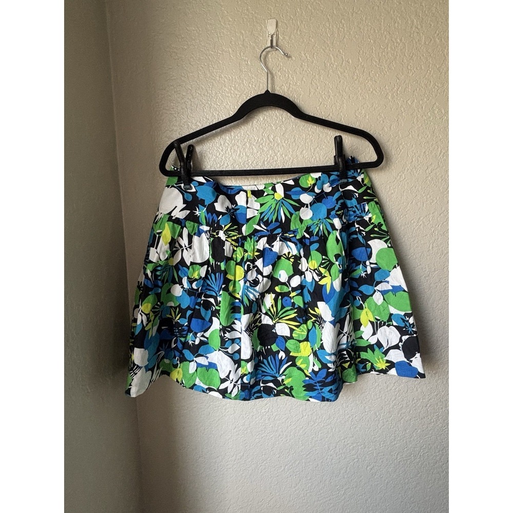 NWT KENNETH COLE TROPICAL FLORAL PRINT SKIRT MED 10 M - Picture 2 of 8
